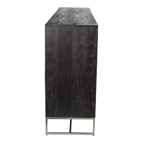 Onyx sideboard 4 doors Black/Black
