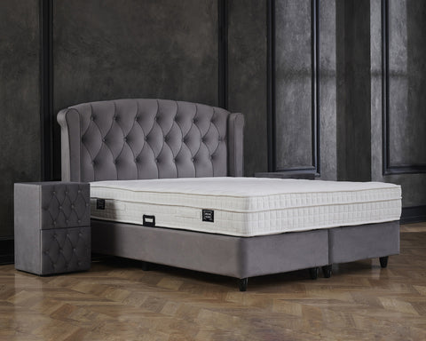 Storage box spring Aurora Velvet Anthracite 160x200