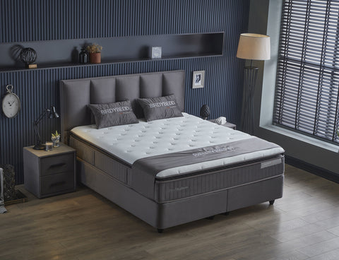 Storage box spring Birdybedd Anthracite 180x200