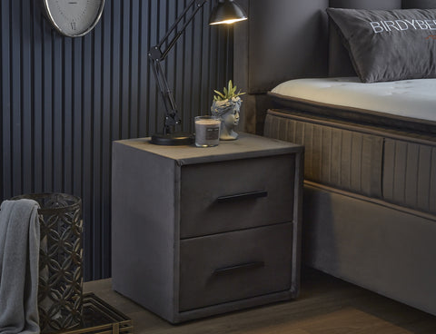 Storage box spring Birdybedd Anthracite 180x200