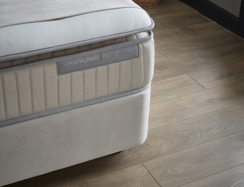 Storage box spring Birdybedd Beige 180x200