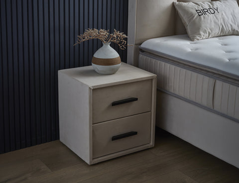 Storage box spring Birdybedd Beige 180x200