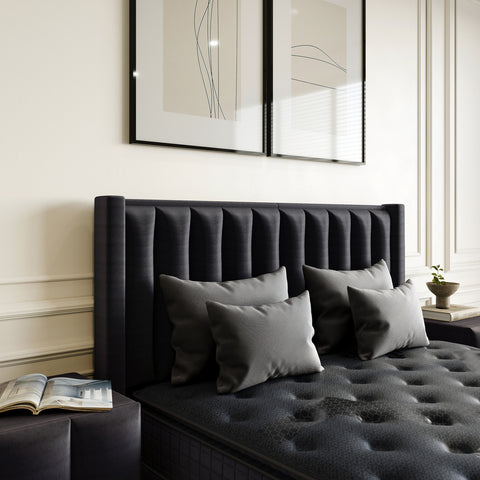 Storage box spring Blackpearl Anthracite 90x200
