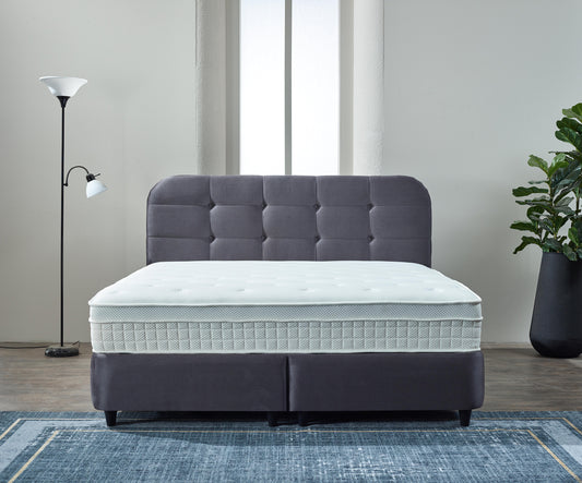 Storage box spring Rondo Velvet Anthracite 180x200
