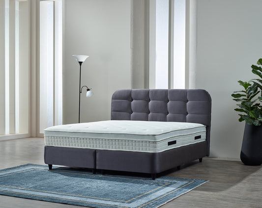 Storage box spring Rondo Velvet Anthracite 180x200