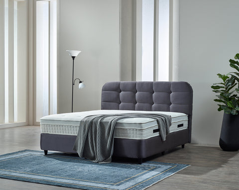 Storage box spring Rondo Velvet Anthracite 180x200