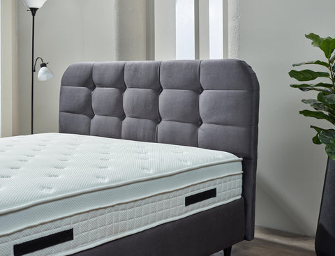 Storage box spring Rondo Velvet Anthracite 180x200