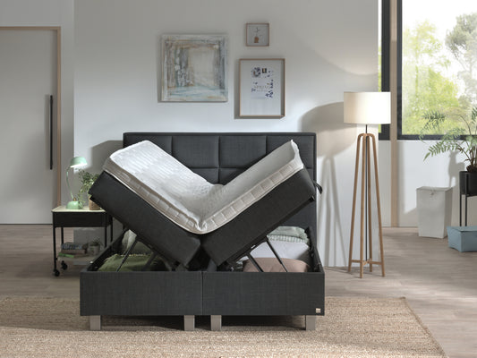 Storage box spring Grande Anthracite 180x200