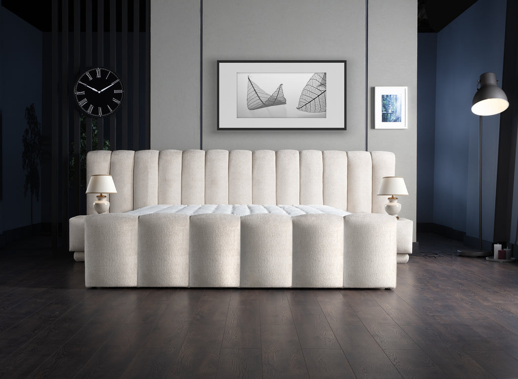 Storage box spring Iosbedd Beige 180x200