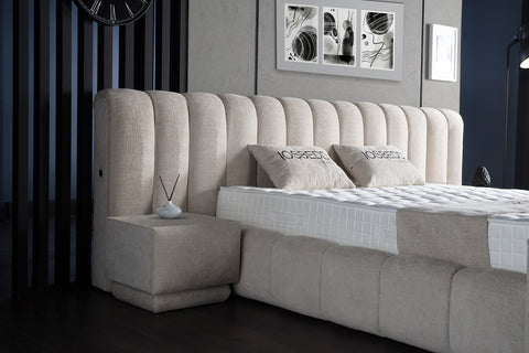 Storage box spring Iosbedd Beige 180x200