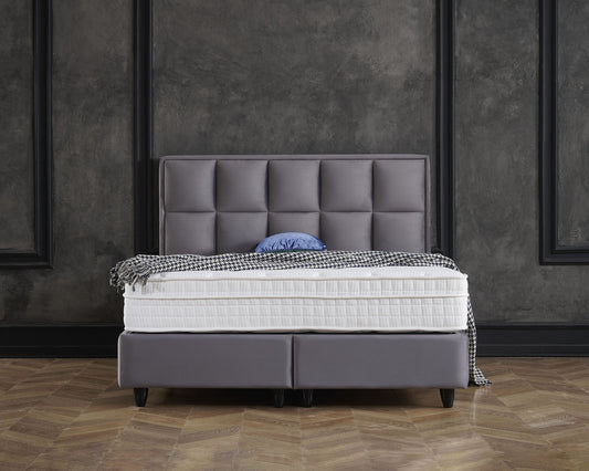 Storage box spring Miami Velvet Anthracite 180x200