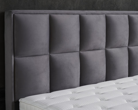 Storage box spring Miami Velvet Anthracite 180x200