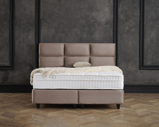 Storage box spring Mississippi Taupe 180x200
