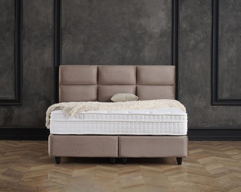 Storage box spring Mississippi Taupe 180x200