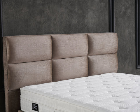 Storage box spring Mississippi Taupe 180x200