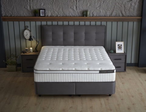 Storage box spring Fashion bed Anthracite 140x200