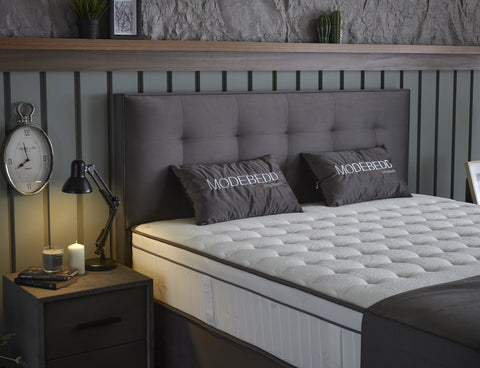 Storage box spring Fashion bed Anthracite 140x200