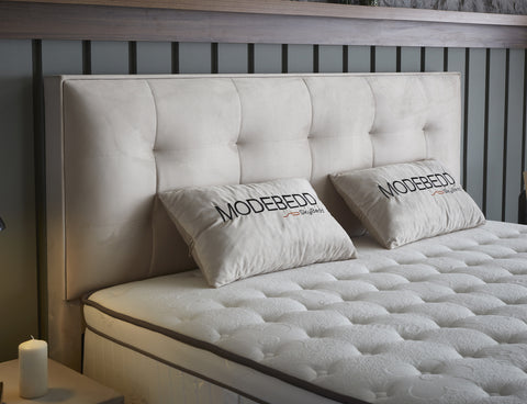 Storage box spring Fashion bed Beige 140x200