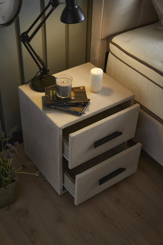 Storage box spring Fashion bed Beige 90x200 - Single