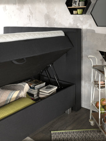 Storage box spring Shurgard Anthracite 140x200