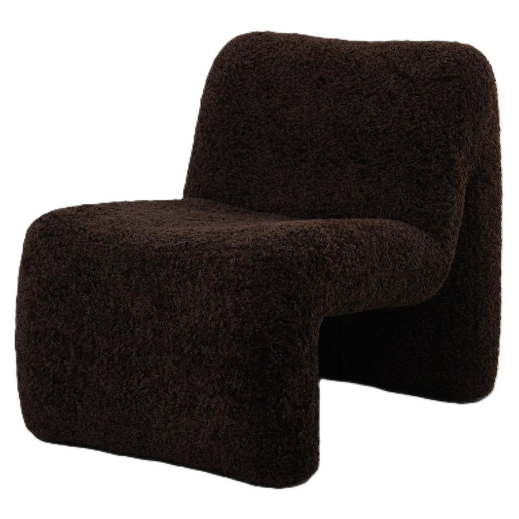 Oslo fauteuil teddy coffee