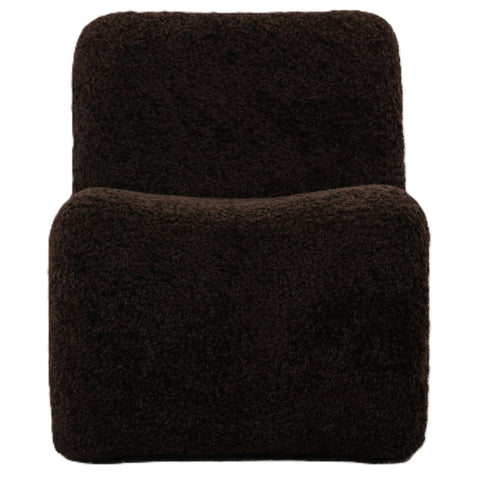 Oslo fauteuil teddy coffee