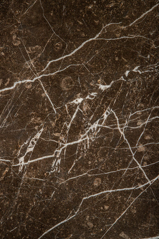 Patras side table brown marble