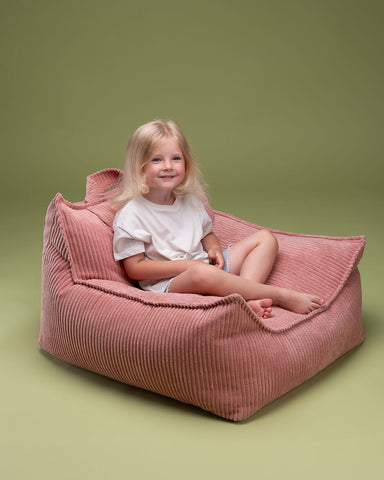 Rosa Mousse Silla de frijoles
