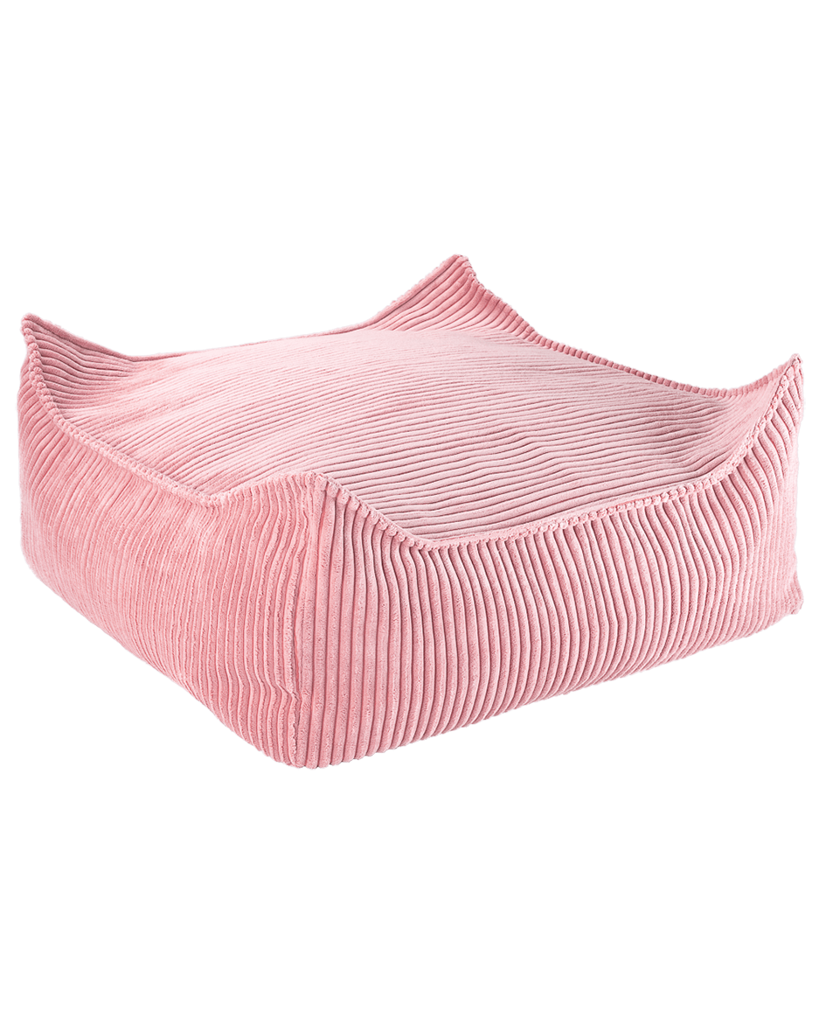 Rose Mousse Carré Ottoman