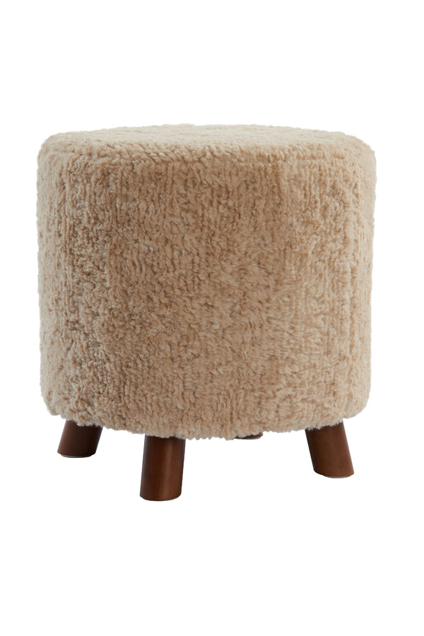 Poef Polly - Brown - Ø40cm