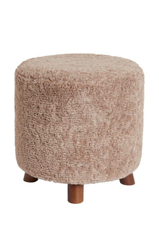Poef Polly - Brown - Ø40cm