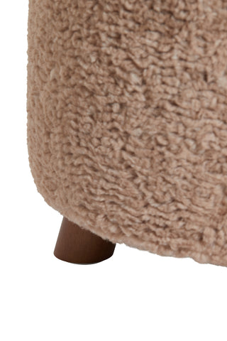 Poef Polly - Brown - Ø40cm