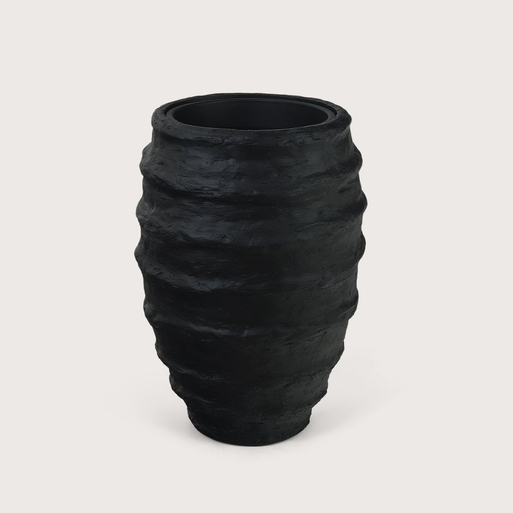 Black flower pot D50 H72