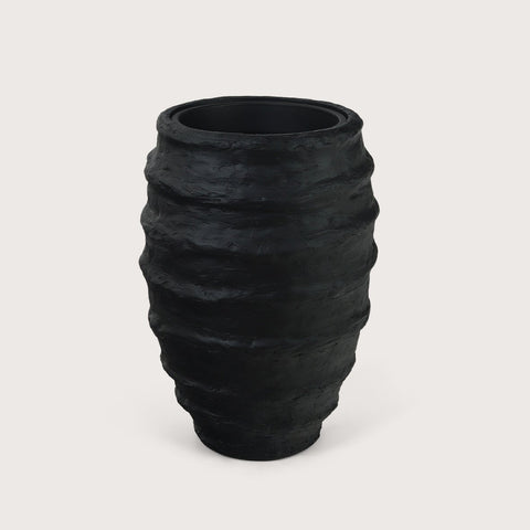 Black flower pot D50 H72