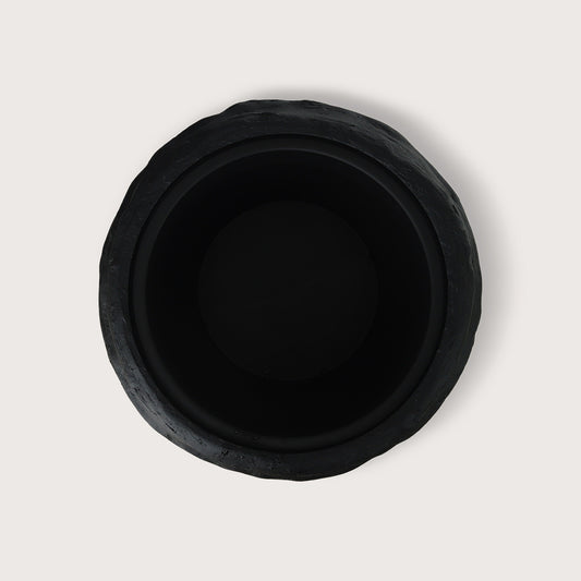 Black flower pot D50 H72