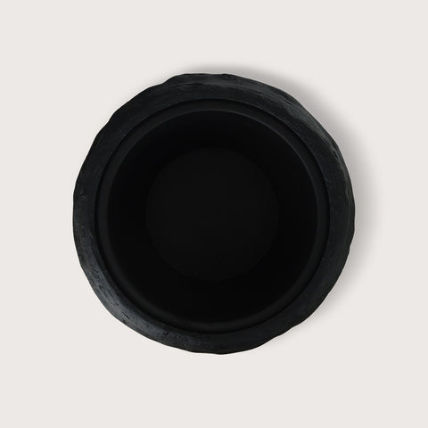 Black flower pot D50 H72