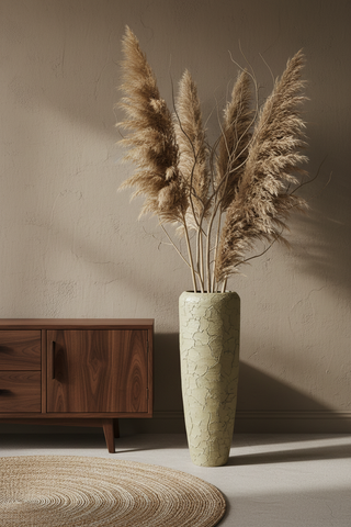 Pot Rover Beige Japandi setting met walnoot