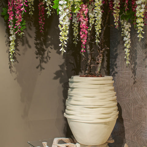 Pot Roza Oesterwit D64.5 H80 translates to "Pot Rose Oyster White D64.5 H80"