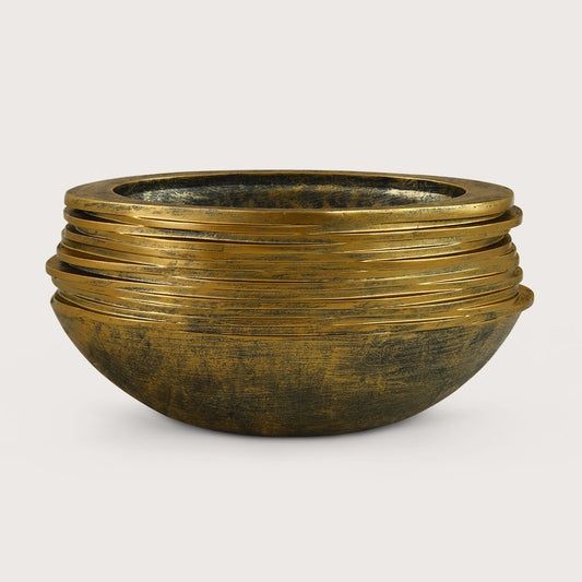Pot Rose Oval Gold L80 W32 H40