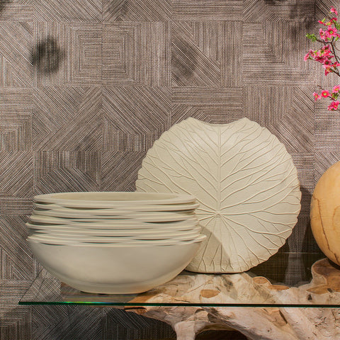 Pot Rose Oval Oyster White L50 W20 H25