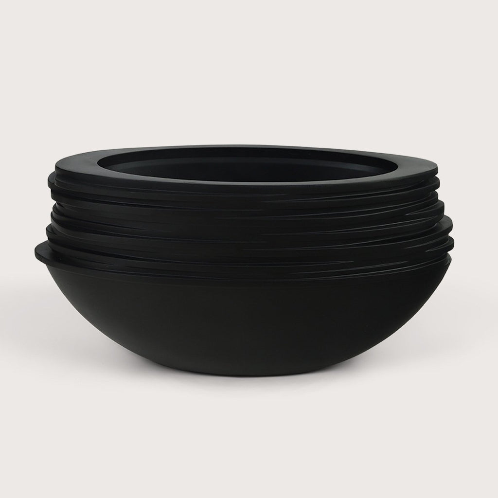 Pot Roza Oval Black Matte L80 W32 H40