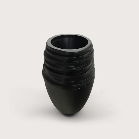 Pot Roza Oval Black Matte L80 W32 H40