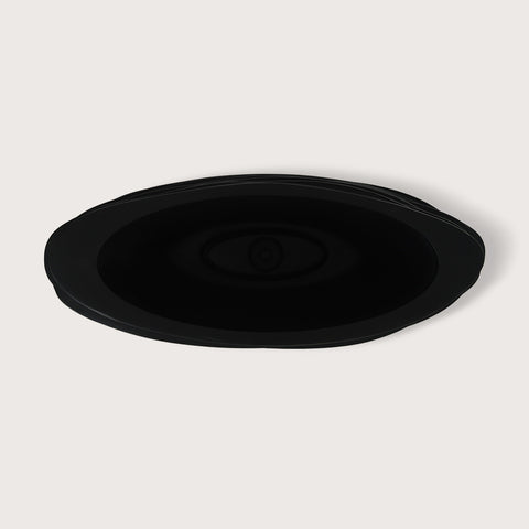 Pot Roza Oval Black Matte L80 W32 H40