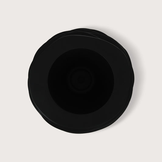 Pot Rose Black Matte D47 H36