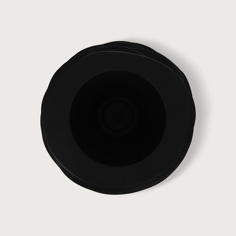 Pot Rose Black Matte D47 H36