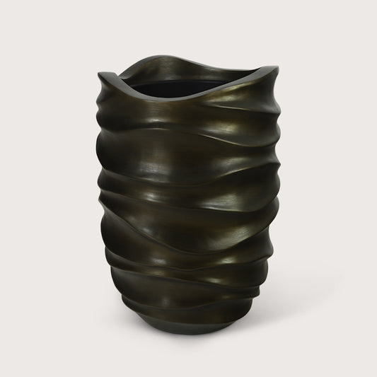Vaas Wefy L koper D60 H88 translates to "Vase Wefy L copper D60 H88"