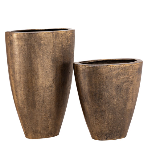 Qasem Brass oval casted alu pot high