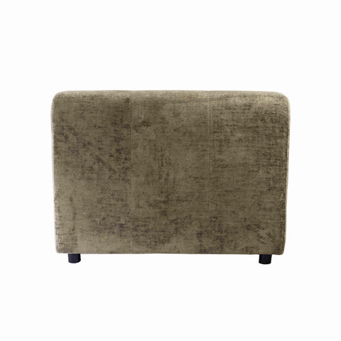Elemento del sofá Quinta en terciopelo suave verde musgo