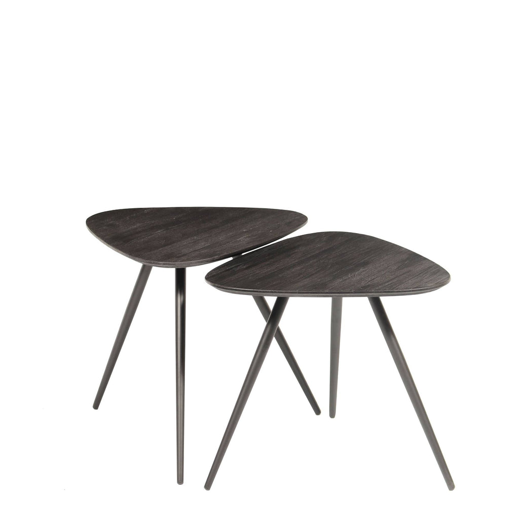 Rupert Black recycled teak wood coffee table SV2
