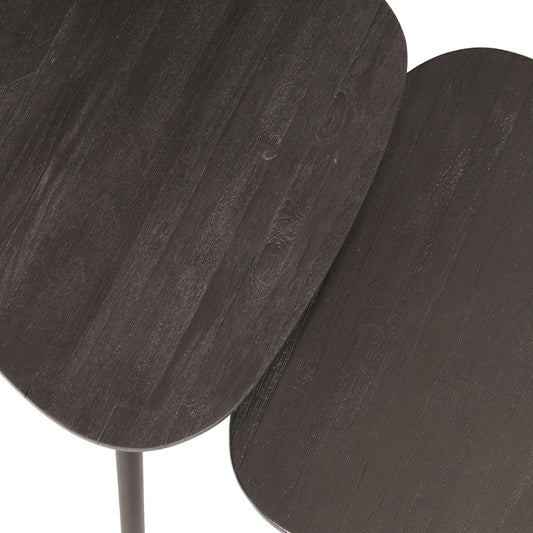 Rupert Black recycled teak wood coffee table SV2